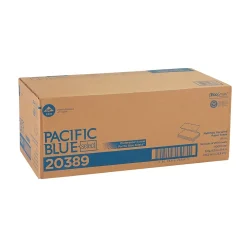 Pacific Blue Select Recycled Multifold Paper Towels, 1-ply, 250 Sheets/Pack, 16 Packs/Carton (20389)