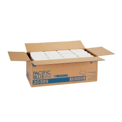 Pacific Blue Select Recycled Multifold Paper Towels, 1-ply, 250 Sheets/Pack, 16 Packs/Carton (20389)