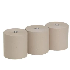 Pacific Blue Ultra 8” High-Capacity Recycled Paper Towel Roll by GP PRO, 1-Ply, Brown, 1150’/Roll, 3 Rolls/Carton (26496)