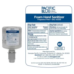Foaming Hand Sanitizer Refills, 33.8 Oz., 4/Carton (43335)<Pacific Blue Ultra Clearance