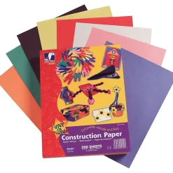 Construction Paper*Pacon 9" x 12" Construction Paper, Assorted Colors, 200 Sheets/Pack (94450)