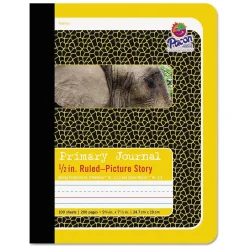 Composition Notebooks|Pacon Composition Notebooks, 9.75" x 7.5", College Ruled, 100 Sheets, Yellow (P2426)