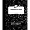 Composition Notebooks|Pacon Composition Notebooks, 9.75" x 7.5", Wide Ruled, 60 Sheets, Black, 12/Bundle (PACMMK37118-12)