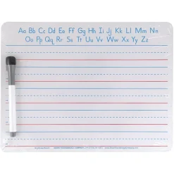 Dry Erase*Pacon ® Handwriting Whiteboard Dry Erase Set, 2-Sided, Ruled/Plain, with Marker/Eraser, 9" x 12", 5 Sets (PACAC9877C1-5)
