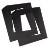 Photo Paper*Pacon ® Pre-Cut Mat Frames, 11.5" x 16.75" Frame, 8" x 10.75" Window, Black, 12 Per Pack, 2 Packs (PAC72560-2)
