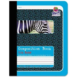 Composition Notebooks|Pacon 1-Subject Composition Notebooks, 9.75" x 7.5", College Ruled, 200 Sheets, Blue (P2425)
