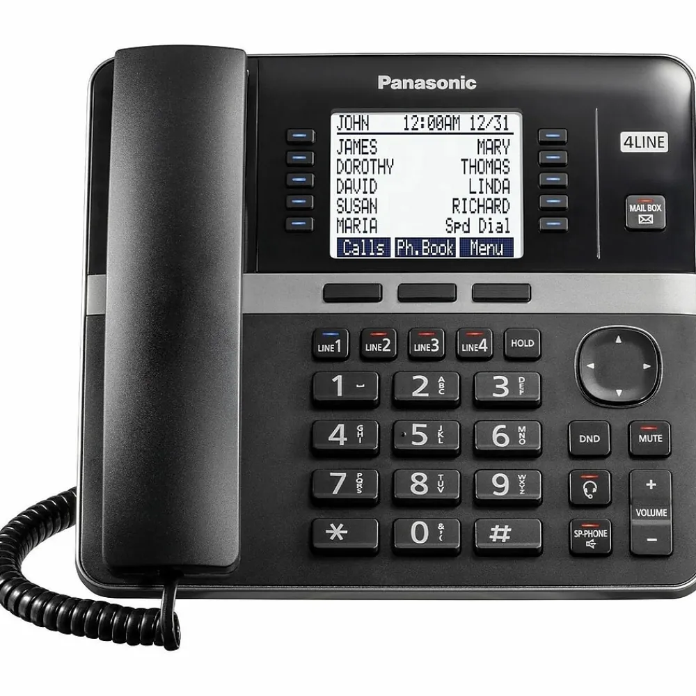 Panasonic KX-TGW420B 4-Line Conference Speaker Phone with Digital Answering