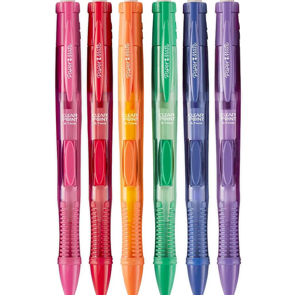 Pencils|Paper Mate ClearPoint Mechanical Pencil, 0.7mm, #2 Soft Lead, 6/Pack (1984678)