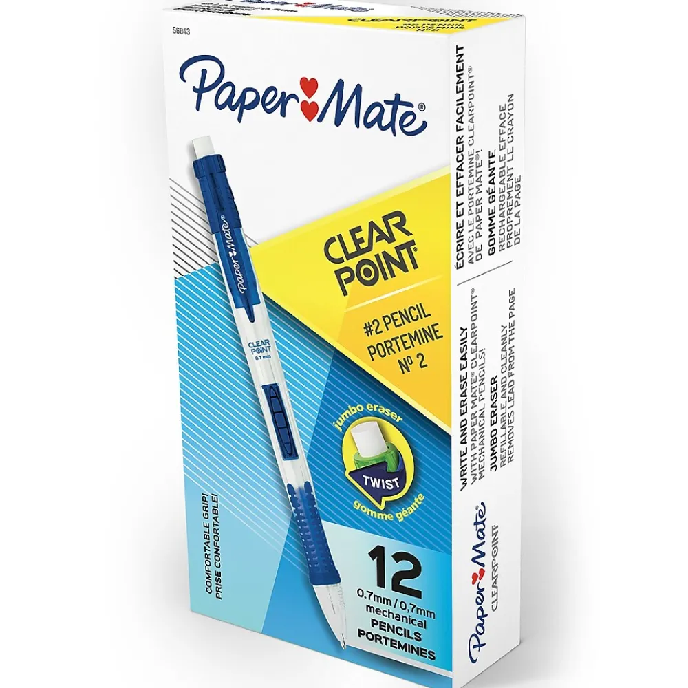 Pencils|Paper Mate Clearpoint Mechanical Pencil, 0.7mm, #2 Medium Lead (56043)