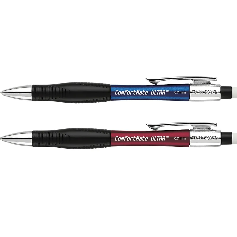 Pencils|Paper Mate ComfortMate Ultra Mechanical Pencil, 0.7mm, #2 Medium Lead, 2/Pack (1738796)