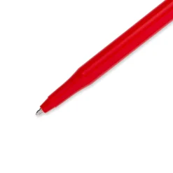 Pens|Paper Mate Eraser Mate Erasable Ballpoint Pen, Medium Point, Red Ink, 5/pk (31735)