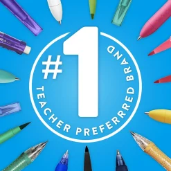 Pens|Paper Mate Flair Felt Pen, Medium Point, 0.7mm, Red Ink, Dozen (8420152)