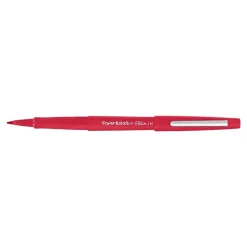Pens|Paper Mate Flair Felt Pen, Medium Point, Red Ink (8420152)