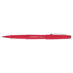 Pens|Paper Mate Flair Felt Pen, Medium Point, Red Ink (8420152)