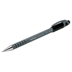 Pens|Paper Mate FlexGrip Ultra Ballpoint Pen, Fine Point, Black Ink, 12/Pack (9680131)