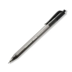 Pens|Paper Mate InkJoy 100 RT Retractable Ballpoint Pen, Medium Point, Black Ink, 20/Pack (1951395)
