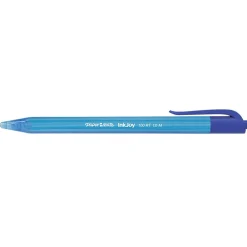 Pens|Paper Mate InkJoy 100 RT Retractable Ballpoint Pen, Medium Point, Blue Ink, Dozen (1803473)