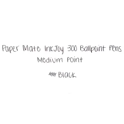 Pens|Paper Mate InkJoy 300 RT Retractable Ballpoint Pen, Medium Point, Black Ink, 24/Pack (1945925)