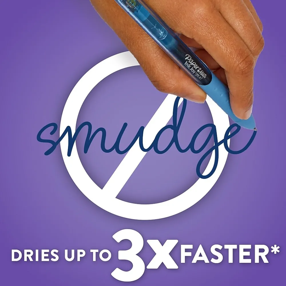 Pens|Paper Mate InkJoy Retractable Gel Pen, Medium Point, Purple Ink (1953511)