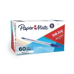 Pens|Paper Mate InkJoy 50ST Ballpoint Pen, Medium Point, Blue Ink, 60/Pack (2014534)