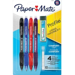 Pencils|Paper Mate Profile Mech Mechanical Pencil, 0.7mm, #2 Medium Lead, 4/Pack (2105703)