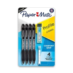 Pencils|Paper Mate Profile Mech Mechanical Pencil, 0.7mm, #2 Medium Lead, 4/Pack (2105702)
