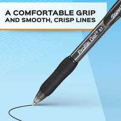 Pens|Paper Mate Profile Retractable Gel Pen, Medium Point, Assorted Ink, 4/Pack (2095469)