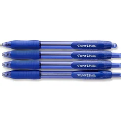 Pens|Paper Mate Profile Retractable Ballpoint Pen, Bold Point, Blue Ink, 4/Pack (89472)