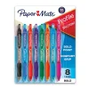 Pens|Paper Mate Profile Retractable Ballpoint Pen, Bold Point, Assorted Ink, 8/Pack (54549)