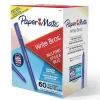 Pens|Paper Mate Write Bros. Ballpoint Pen, Medium Point, Blue Ink, 60/Pack (4621501)