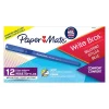 Pens|Paper Mate Write Bros. Grip Ballpoint Pen, Medium Point, Blue Ink, Dozen (8808087)