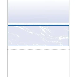 Security & Carbon*Paris DocuGard Standard 8.5" x 11" Business Security Check In Middle, 24 lbs., Blue, 500 Sheets/Ream, 2500/Carton (04509)