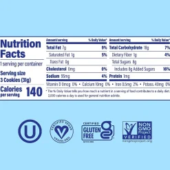 Partake Crunchy Chocolate Chip Cookie Snack Pack, 1.09 oz, 24/Pack (220-02417)