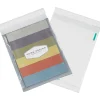 Discount Partners Brand Clear View Poly Mailers, 9" x 12", Clear/White, 100/Case (CV912100PK)
