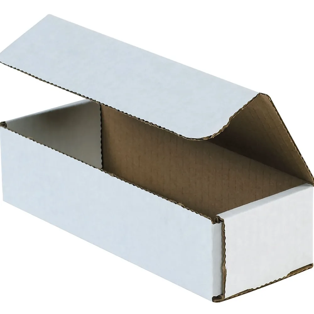 New Partners Brand Corrugated Mailers, 16" x 6" x 4", White, 50/Bundle (M1664)