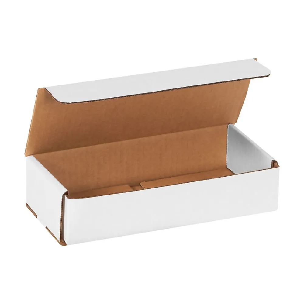 Sale Unbranded Partners Brand Corrugated Mailers, 9" x 4" x 2", White, 50/Bundle (M942)