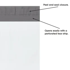 Discount Partners Brand Expansion Poly Mailers, 26" x 28" x 5", White, 100/Case (EPM26285)