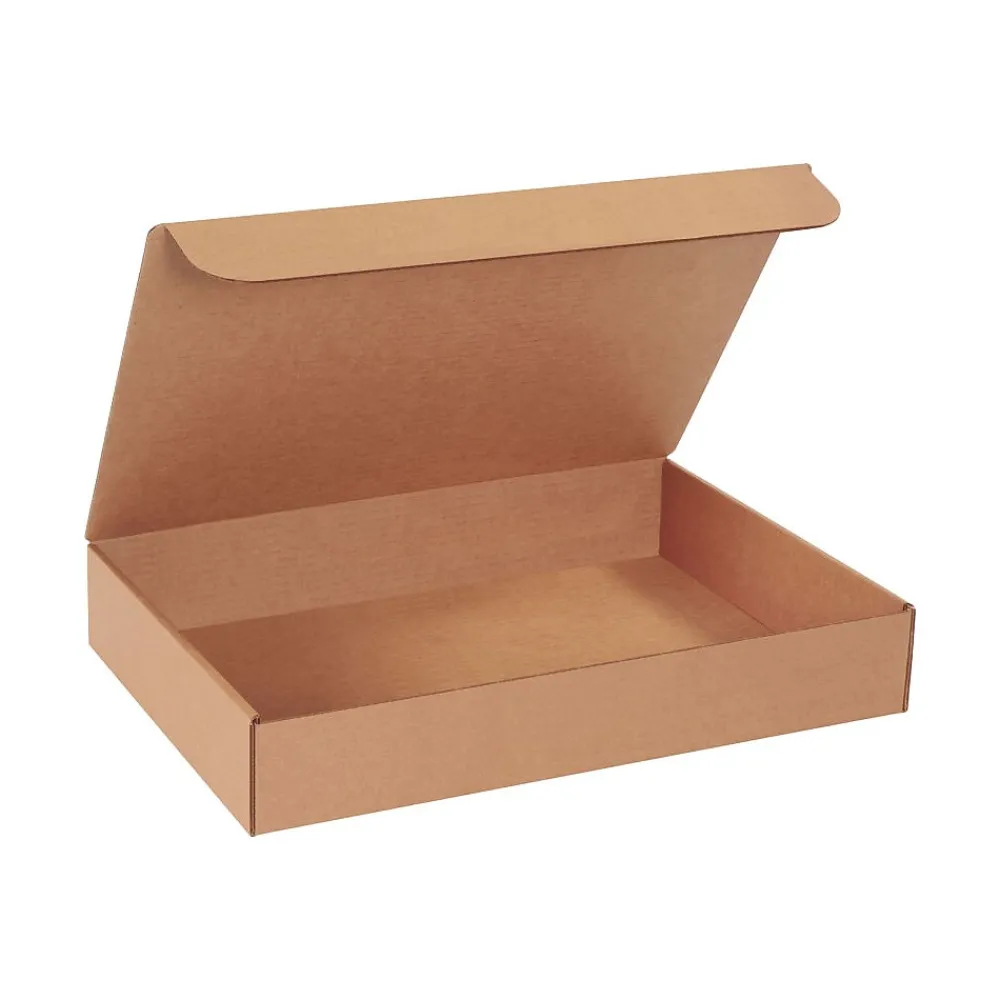 Discount Partners Brand Literature Mailers, 18" x 12" x 3", Kraft, 25/Bundle (ML18123K)