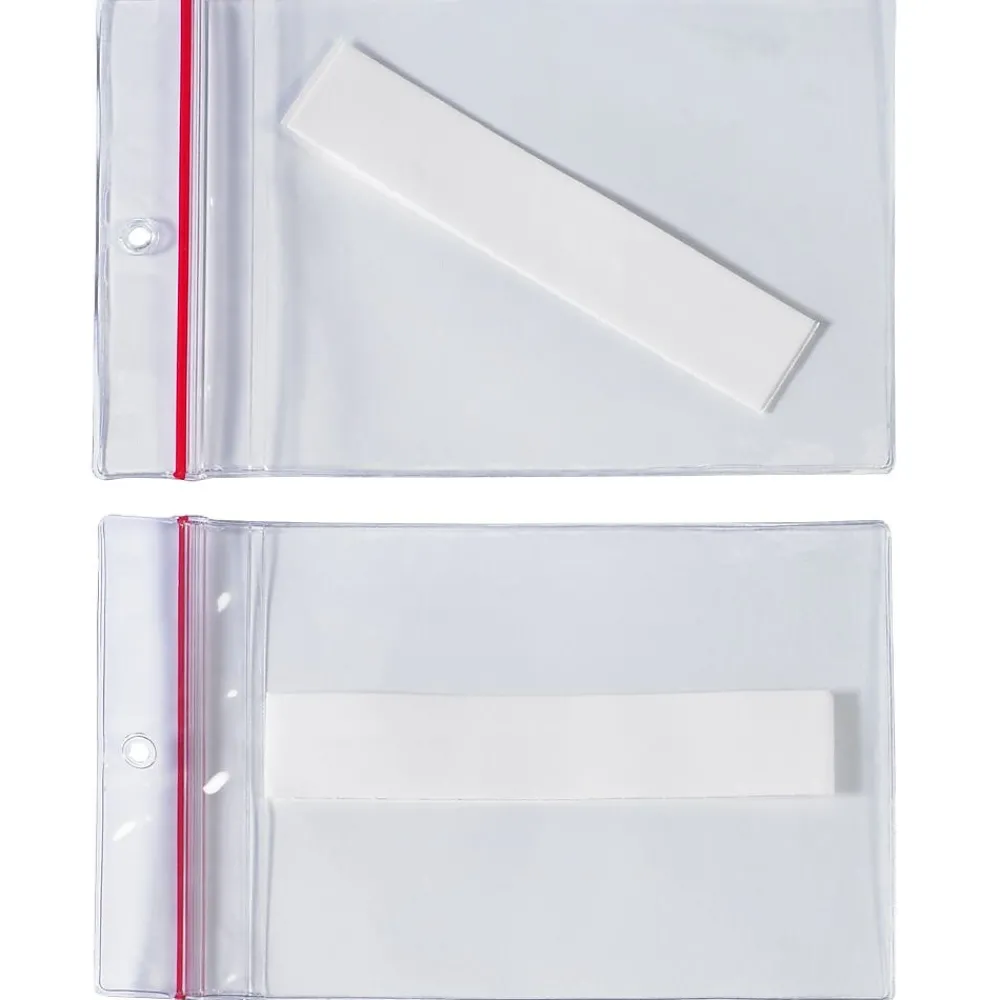 Labels|Partners Brand Superscan 3" x 5" Press-On Reclosable Vinyl Envelope, 25/Carton