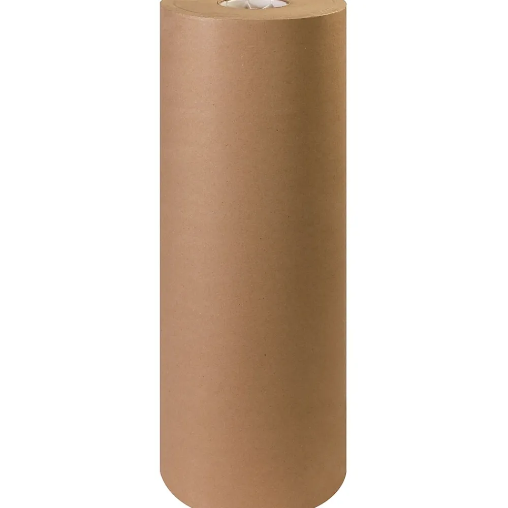 Online Partners Brand Virgin Kraft Paper Rolls, 40#, 24" x 900', Kraft, 1/Roll (KP2440V)
