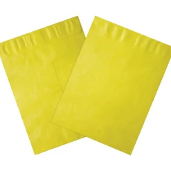Hot Partners Brand Partners Tyvek Envelopes, 12" x 15 1/2", Yellow, 100/Case (TYC1215Y)