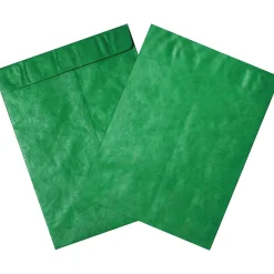 Outlet Partners Brand Partners Tyvek Envelopes, 12" x 15 1/2", Green, 100/Case (TYC1215G)