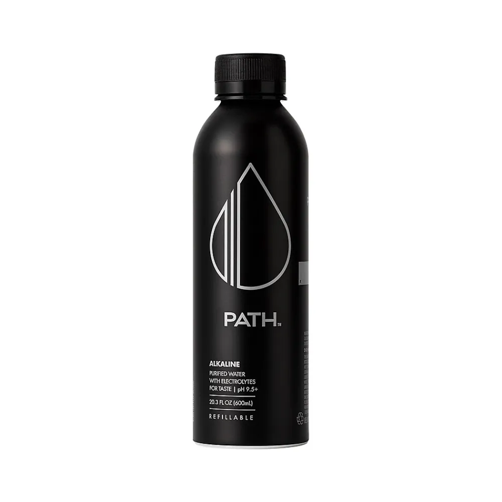 PATH Water PATH Purified Alkaline Water, 20.3 fl. oz., 12 Bottles/Carton (FG-1003)