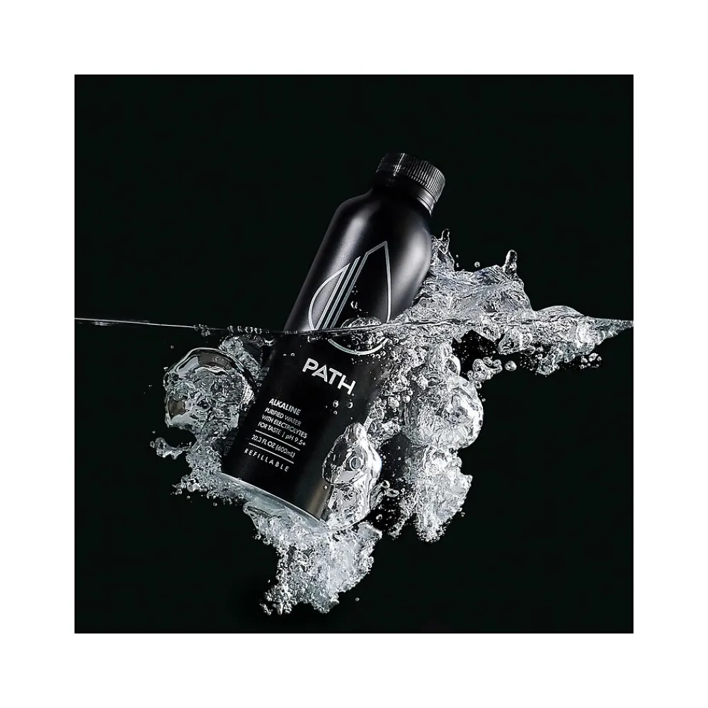 PATH Water PATH Purified Alkaline Water, 20.3 fl. oz., 12 Bottles/Carton (FG-1003)