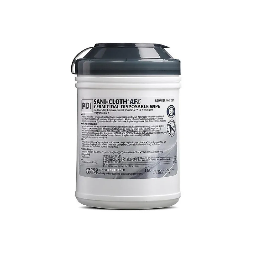 Sani-Cloth AF3 Disinfecting Wipes, 160 Wipes/Container, 160/Pack (P13872)<PDI Best