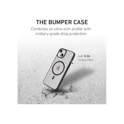 PEEL Bumper Series MagSafe Phone Case for iPhone 15 Case, Shock Absorbing, Black (I15_6.1_BUMPER_BLACK)