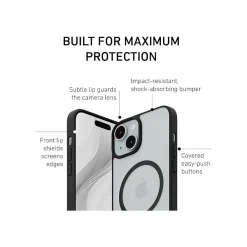 PEEL Bumper Series MagSafe Phone Case for iPhone 15 Case, Shock Absorbing, Black (I15_6.1_BUMPER_BLACK)