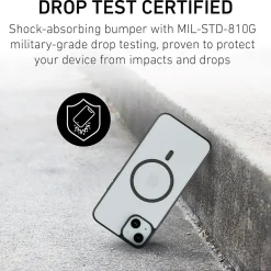 PEEL Bumper Series MagSafe Phone Case for iPhone 15 Plus Case, Shock Absorbing, Black (I15 PLUS BUMPER BLAC)