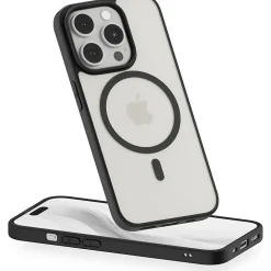 PEEL Bumper Series MagSafe Phone Case for iPhone 15 Pro Case, Shock Absorbing, Black (I15_PRO_BUMPER_BLACK)