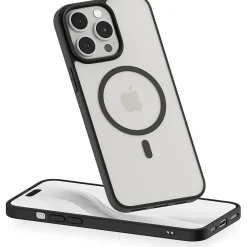 PEEL Bumper Series MagSafe Phone Case for iPhone 15 Pro Max Case, Shock Absorbing, Black (I15 PROMAX BUMPER BL)